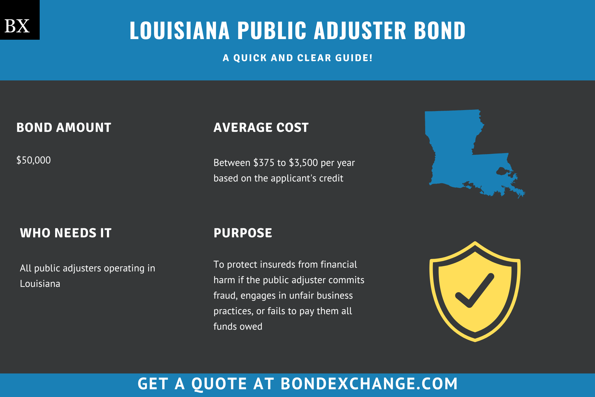 Louisiana Public Adjuster Bond