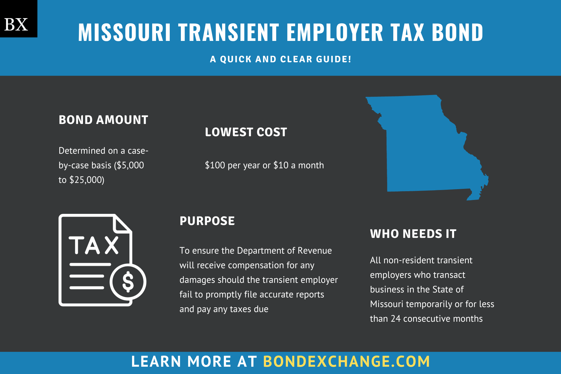 Missouri Transient Employer Tax Bond