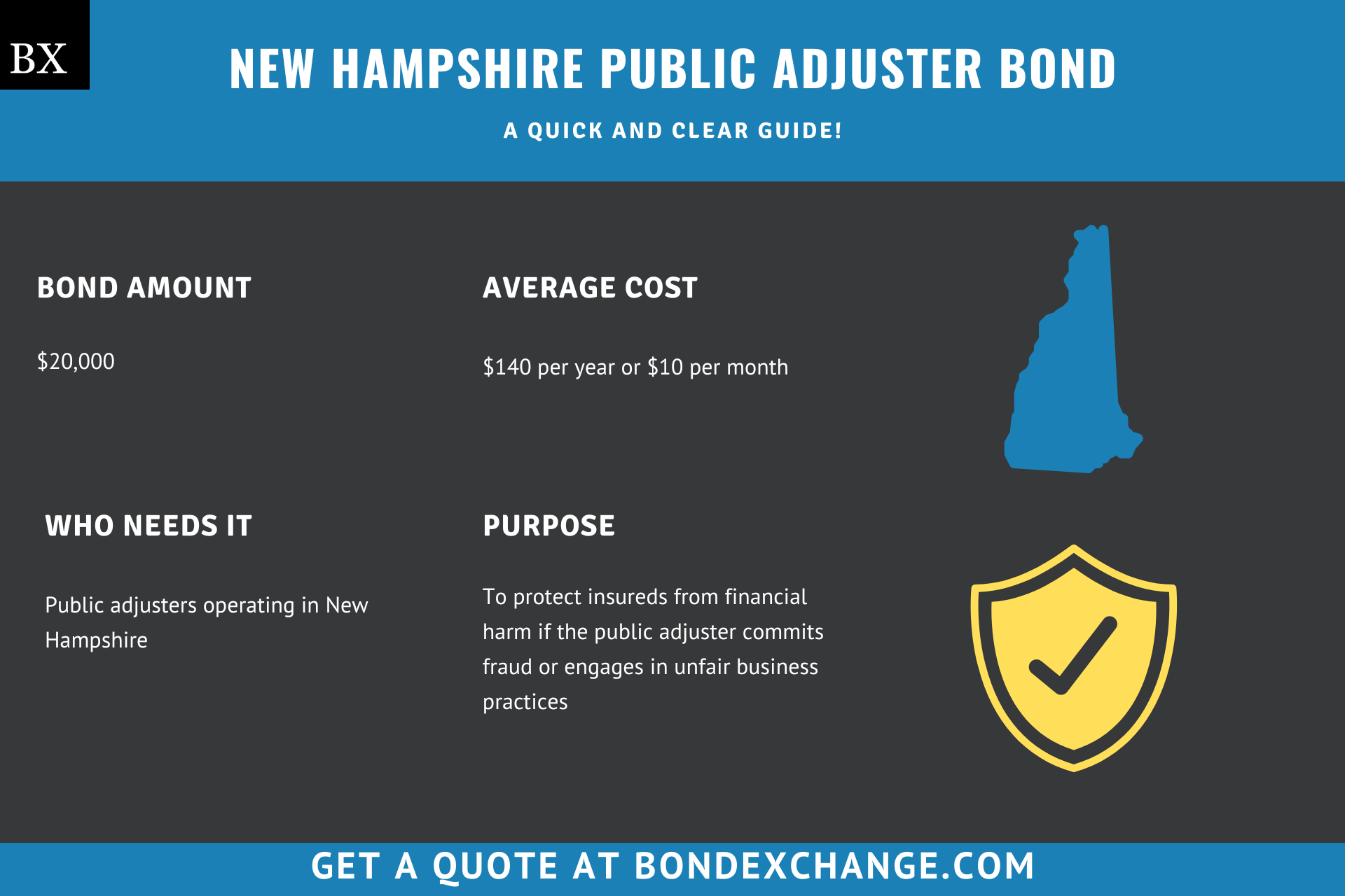New Hampshire Public Adjuster Bond