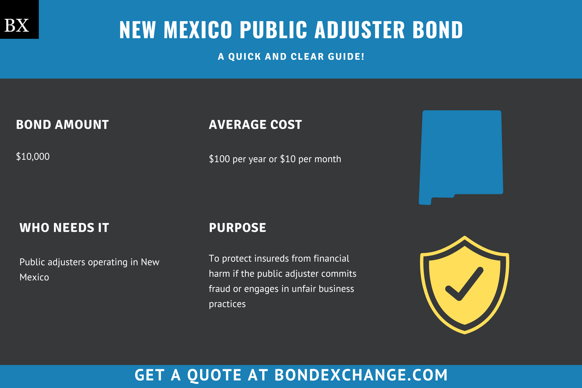 New Mexico Public Adjuster Bond