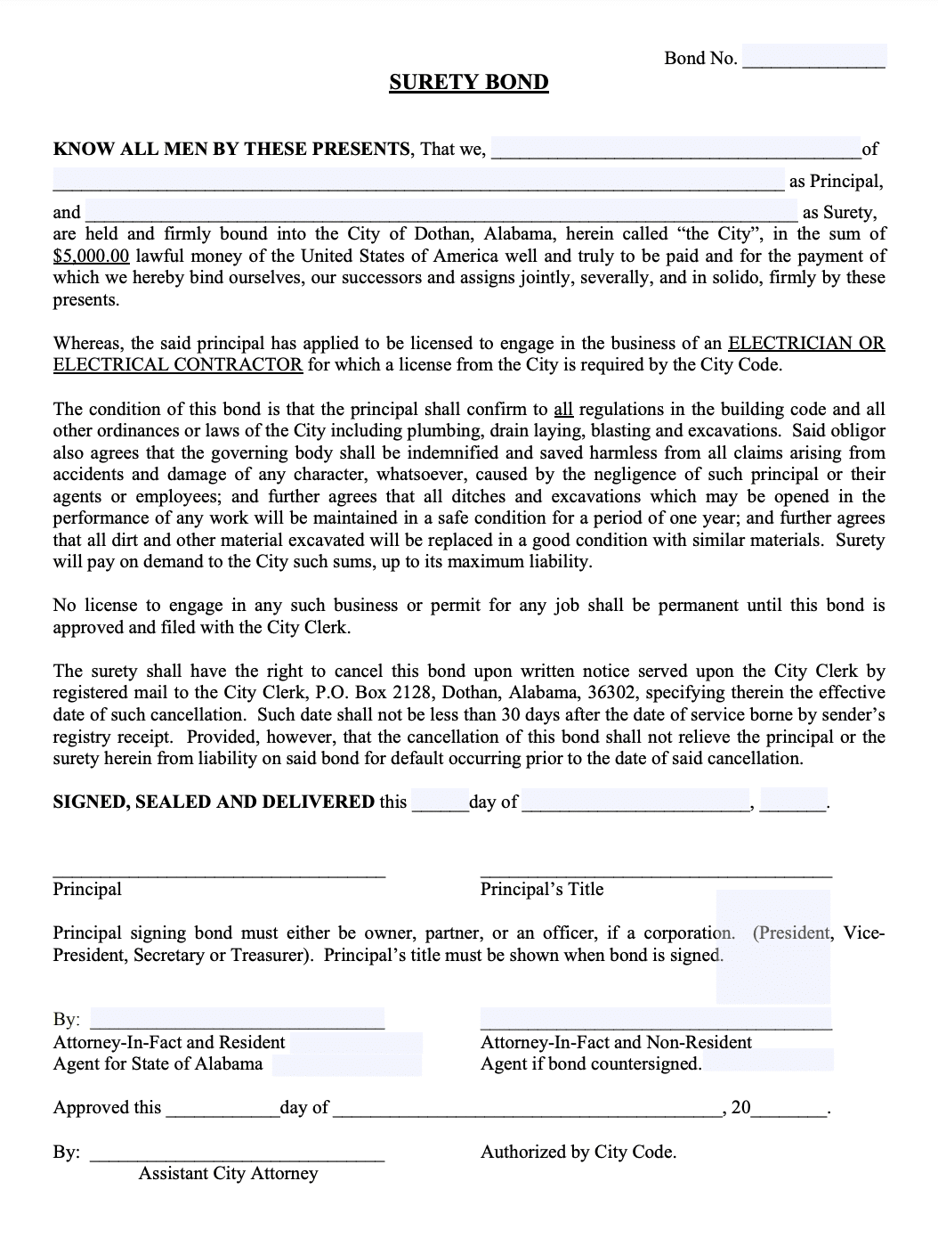 Dothan Electrical Contractor Bond A Comprehensive Guide