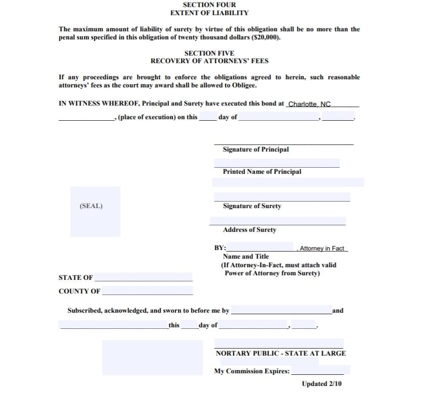 Kentucky Mortgage Loan Originator Bond Form