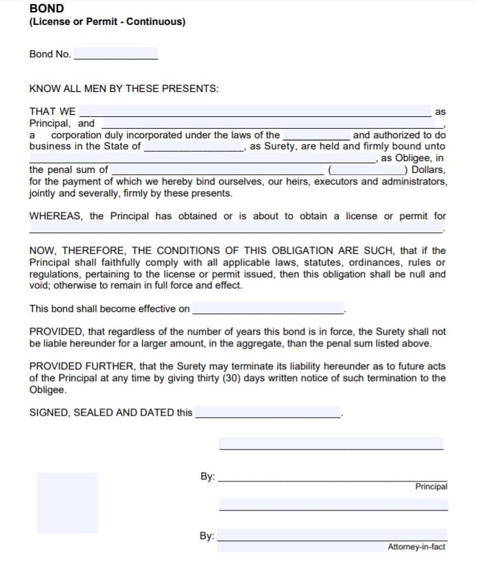 Iowa Lottery Agent Bond Form