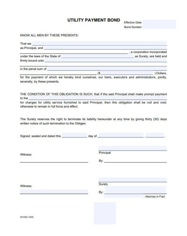 Maine Utility Deposit Bond A Comprehensive Guide